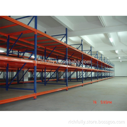 New product WIDER 3-4 posts heavy duty shelving warehouse rack with wooden board